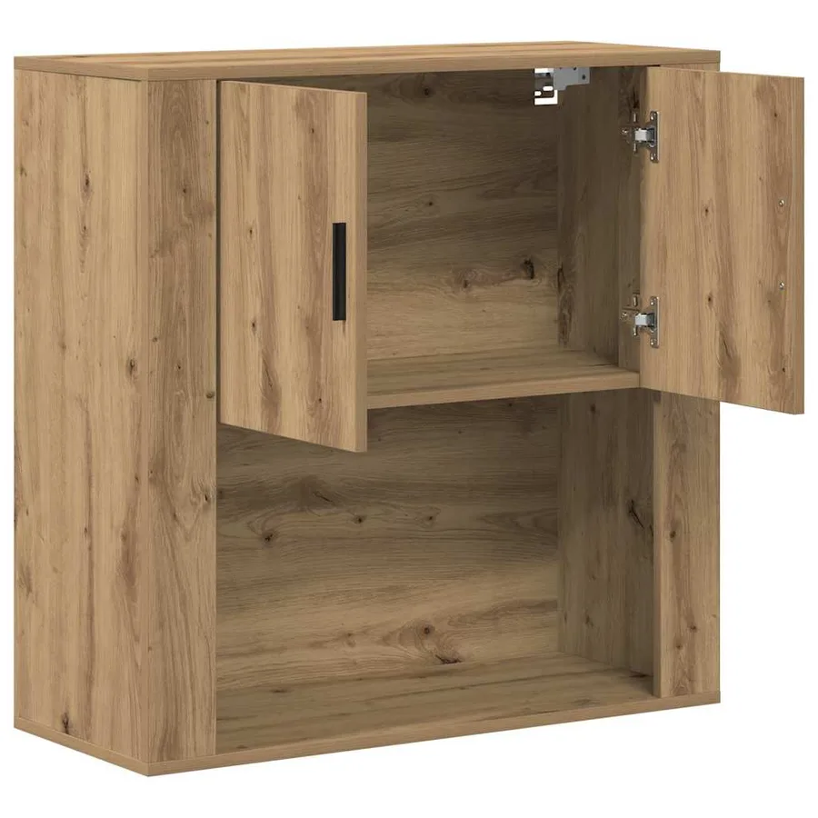 Meuble mural Chêne artisanal 80 x 33 x 80 cm Bois d'ingénierie - 5