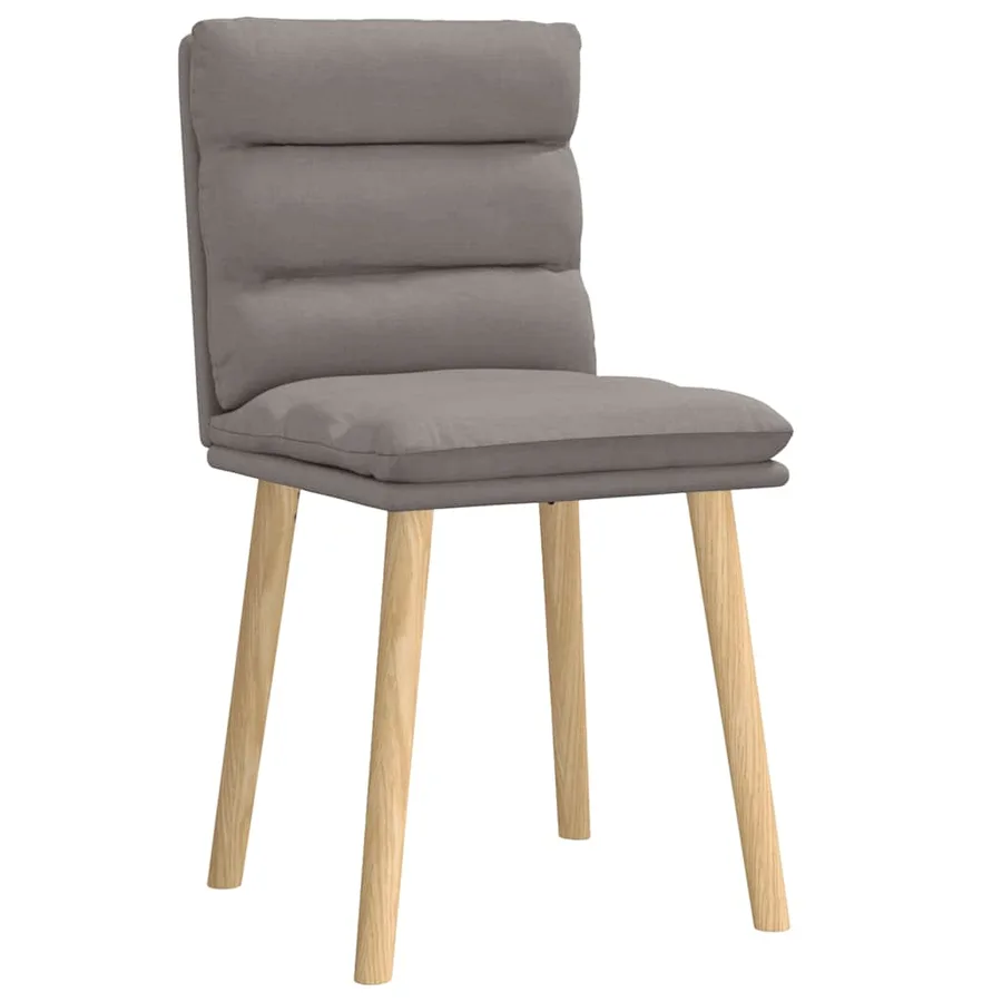 Chaises à manger lot de 2 taupe tissu - 3