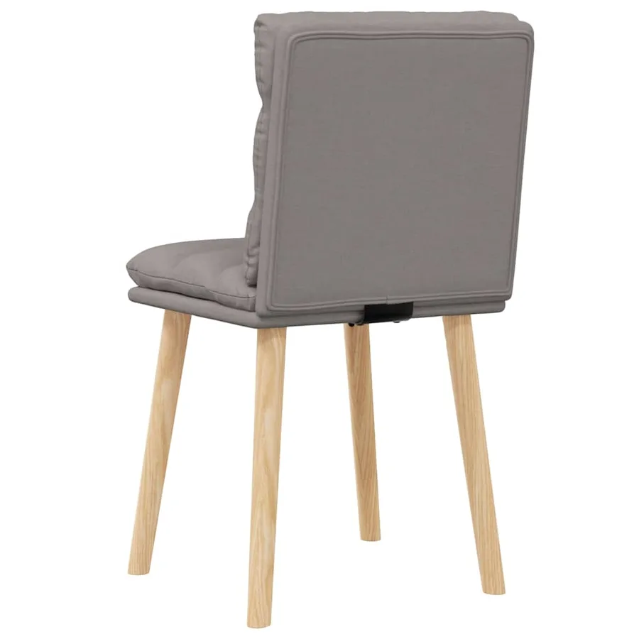 Chaises à manger lot de 2 taupe tissu - 6