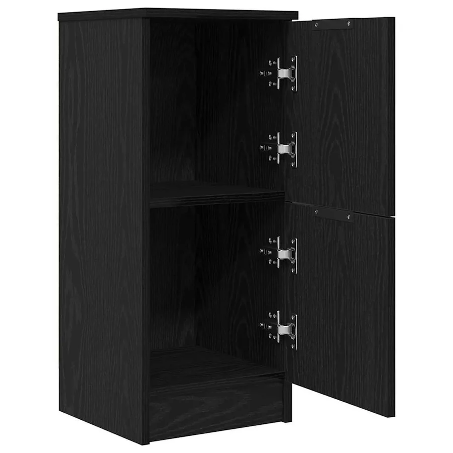 Buffet 2 pcs Chêne noir 30 x 30 x 70 cm Bois d'ingénierie - 5