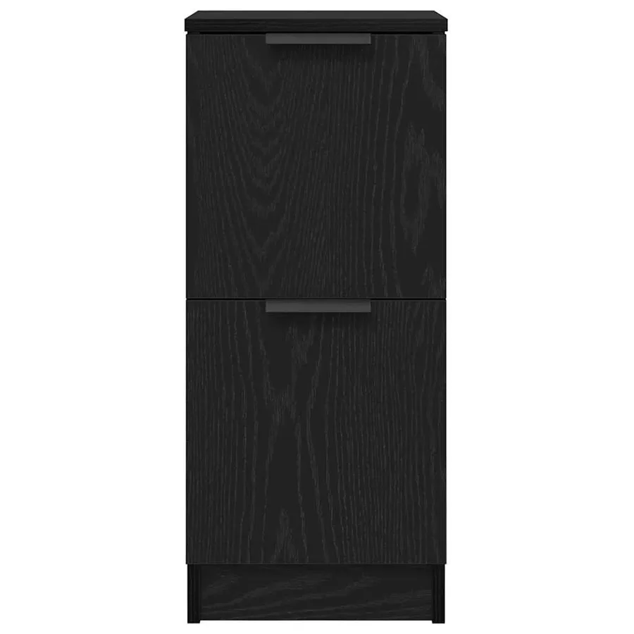 Buffet 2 pcs Chêne noir 30 x 30 x 70 cm Bois d'ingénierie - 7