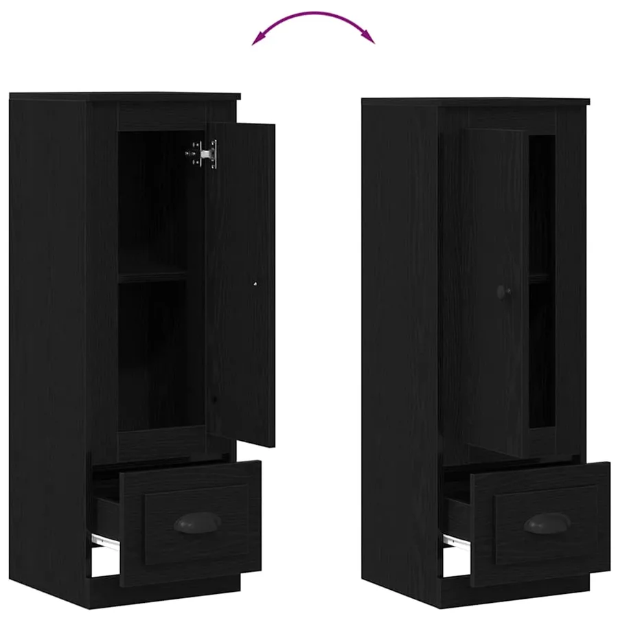 Haut Armoire Chêne noir 36 x 35,5 x 103,5 cm Bois d'ingénierie - 11