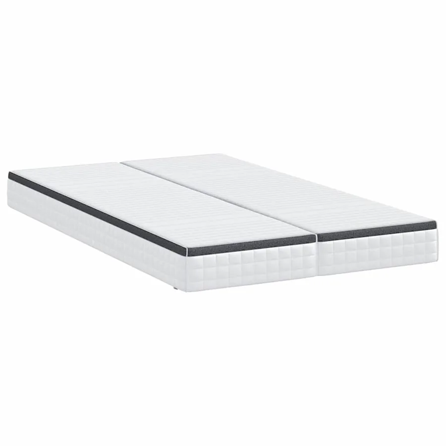 Matelas 2 pcs Blanc et Gris 60 x 200 cm Printemps Bonell - 5