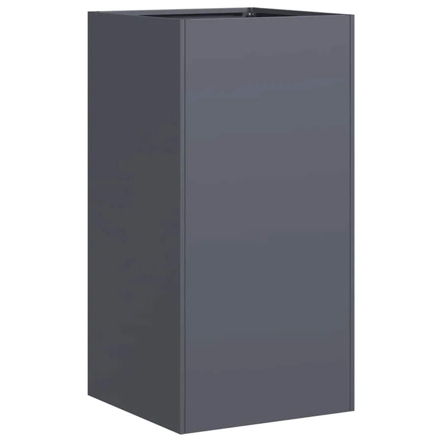 Jardinière anthracite 40x40x80 cm acier laminé à froid - 2