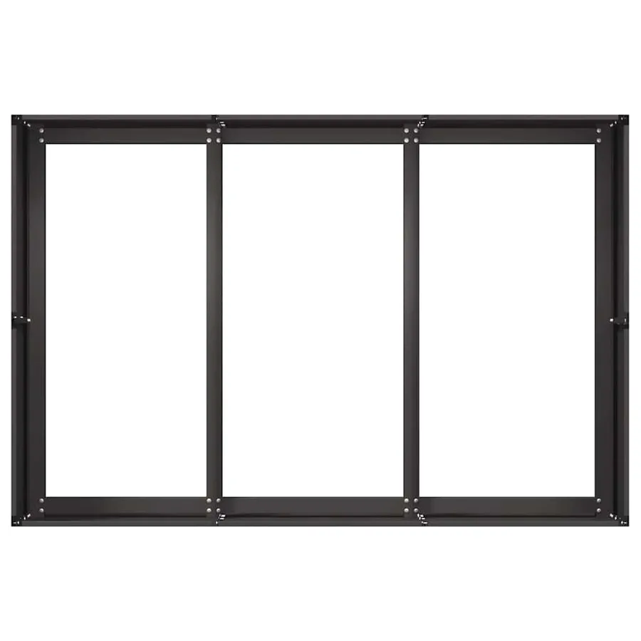 Jardinière noir 120x80x40 cm acier - 5