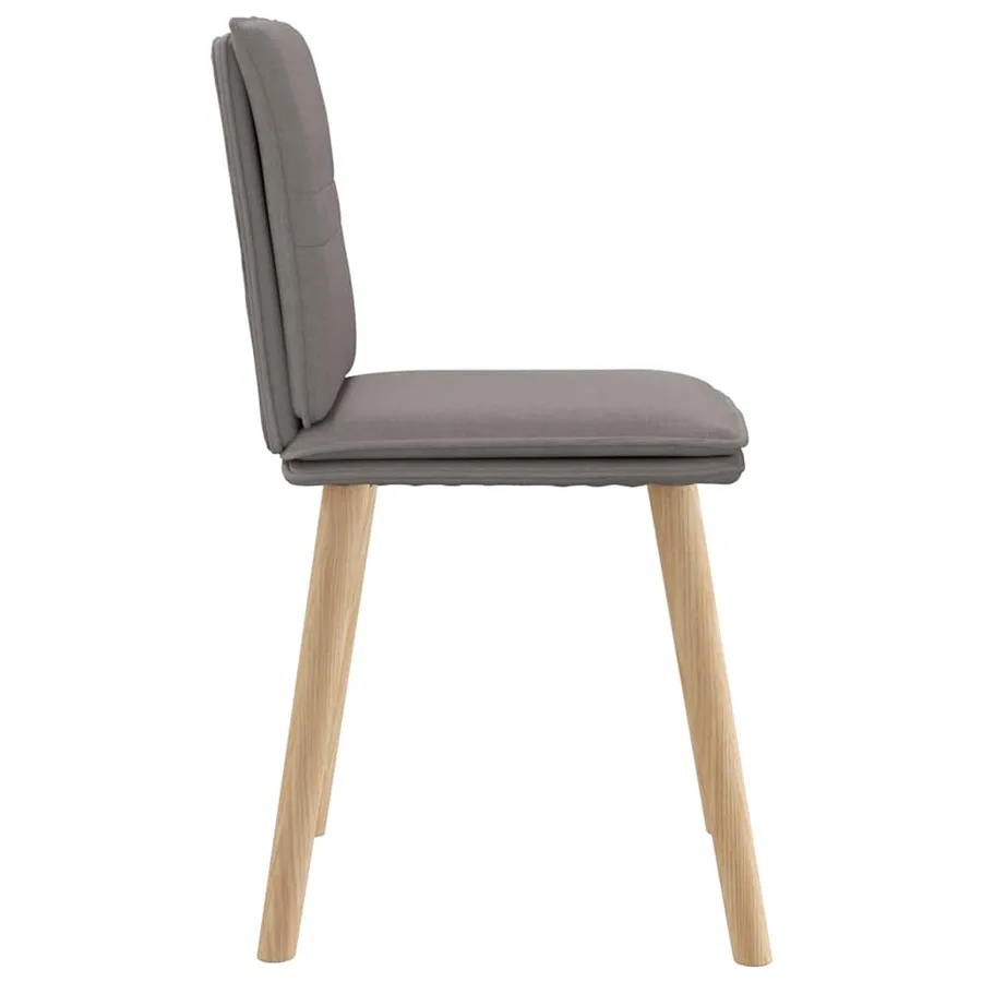 Chaises à manger lot de 4 taupe tissu - 5