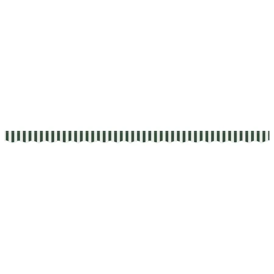 Remplacement de lambrequin Vert et blanc 4,5 m Polyester - 4