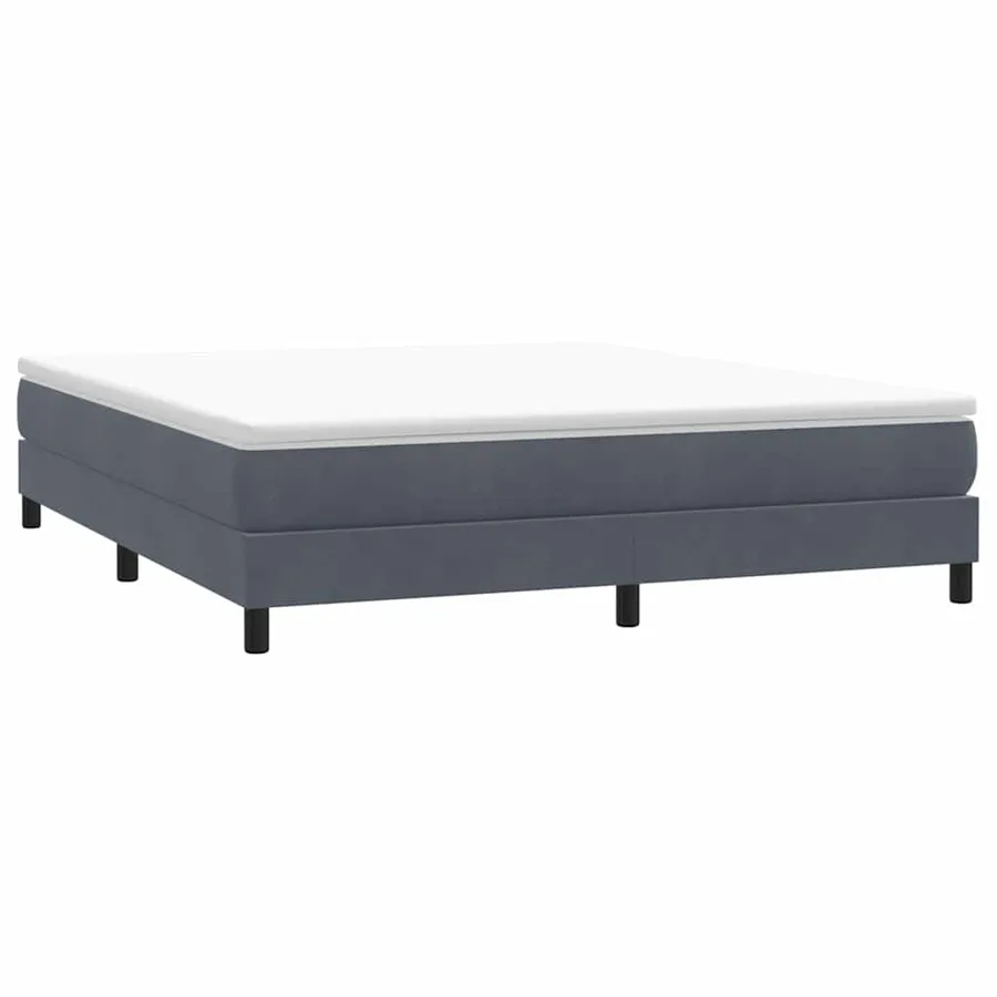 Sommier à lattes de lit sans matelas gris foncé 180x220 cm - 3
