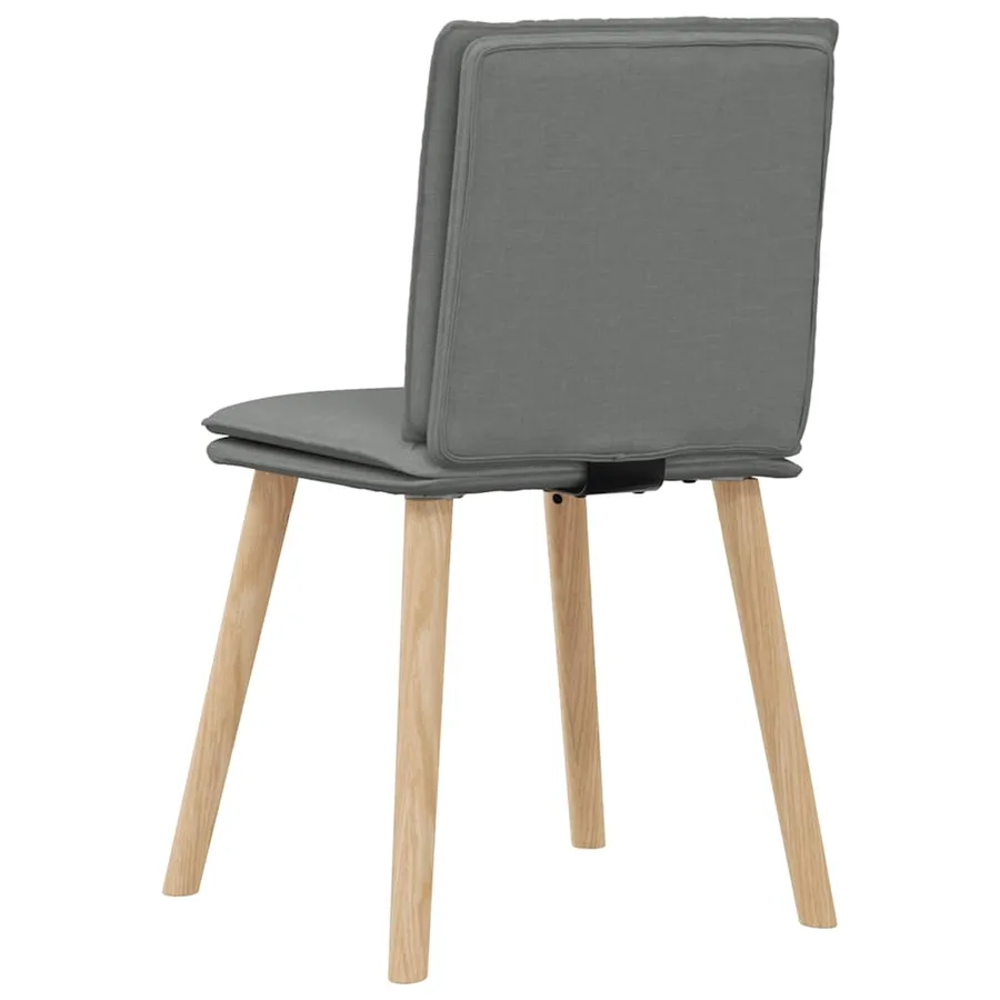 Chaises à manger lot de 6 gris foncé tissu - 6