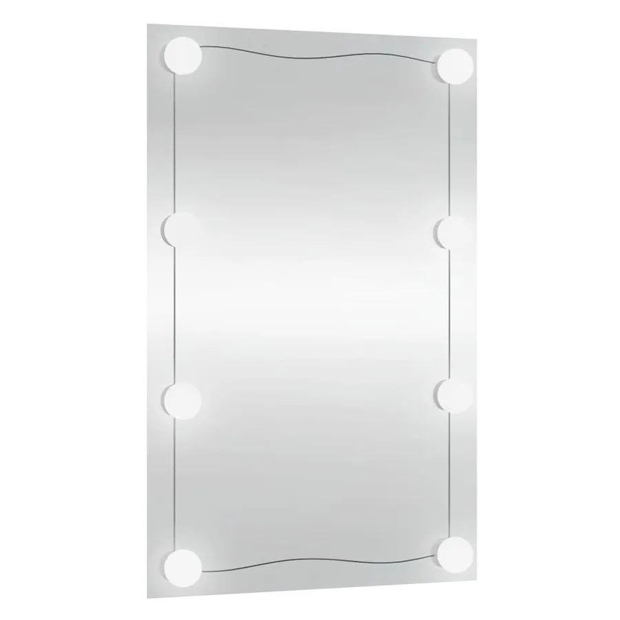Miroir mural avec lumières LED 40x60 cm verre rectangulaire - 4