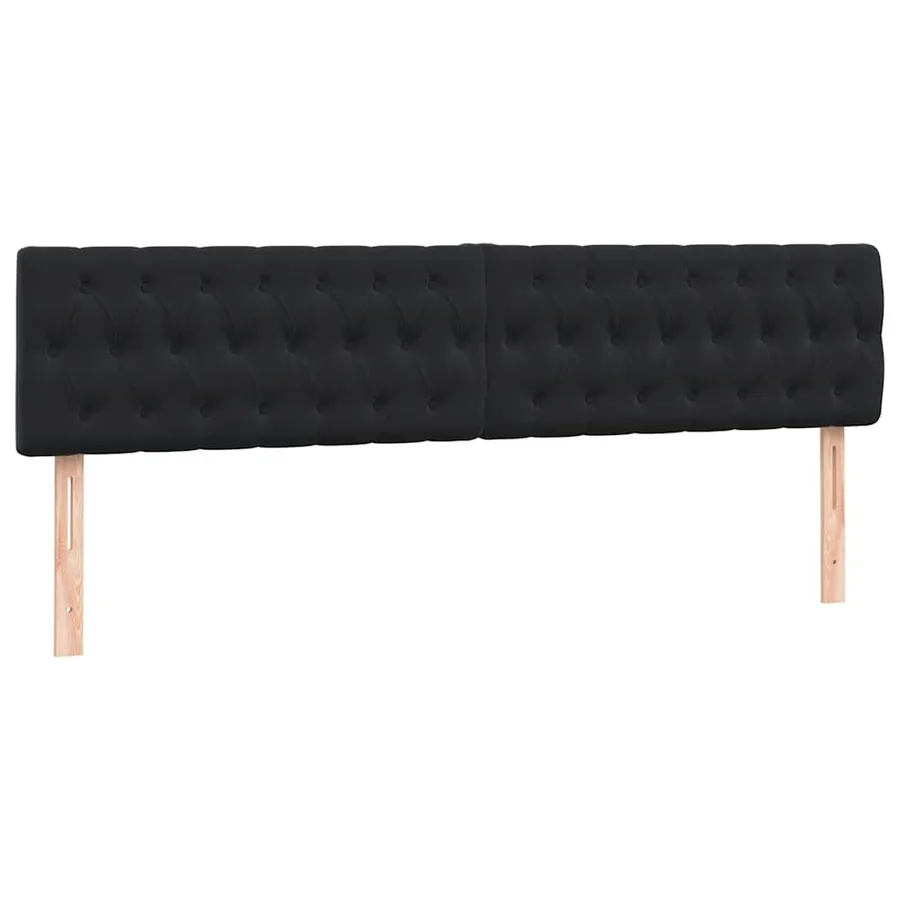 Sommier à lattes de lit avec matelas et LED noir 200x220 cm velours - 7