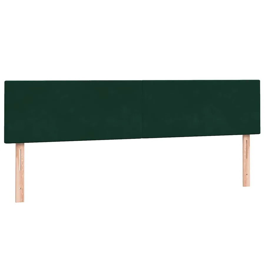 Sommier à lattes de lit et matelas vert foncé 180x220cm velours - 7