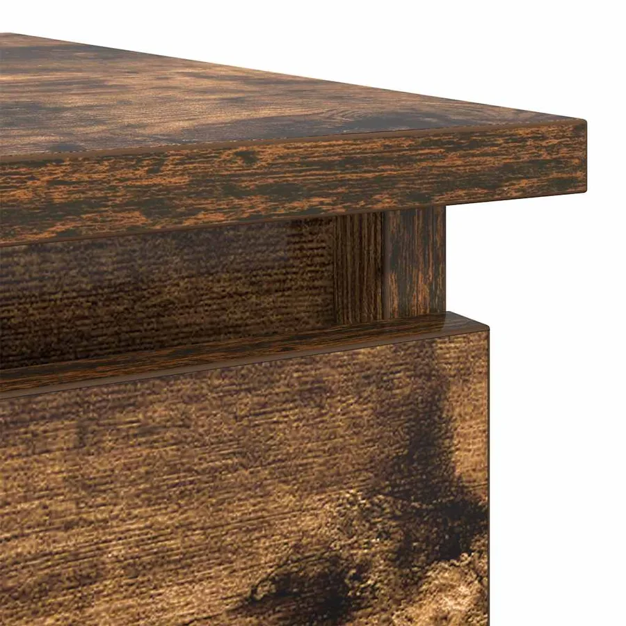 Table console avec tiroirs chêne fumé 85,5x38,5x74,5 cm - 9