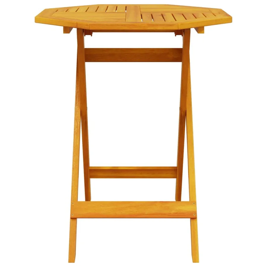Ensemble bistro pliant 3 pcs Marron Bois d'Acacia Massif - 10