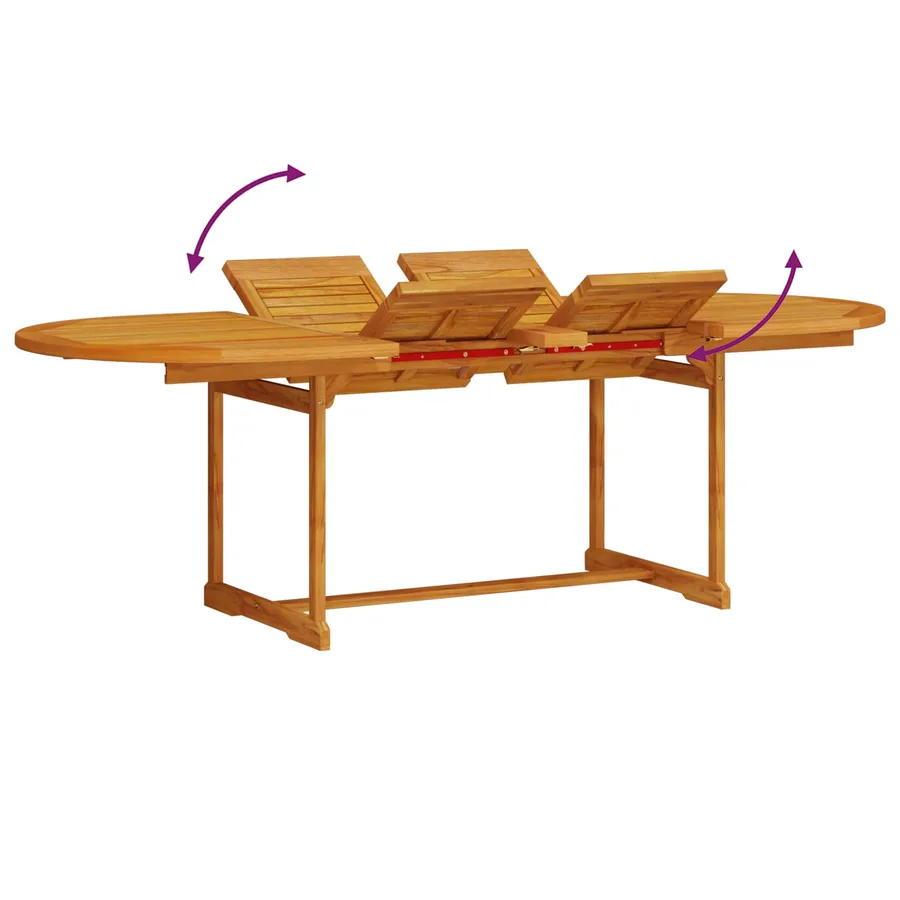 Ensemble de salle à manger pour jardin 9 pcs Marron - 13
