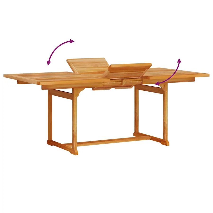 Ensemble de salle à manger pour jardin 5 pcs Marron - 12