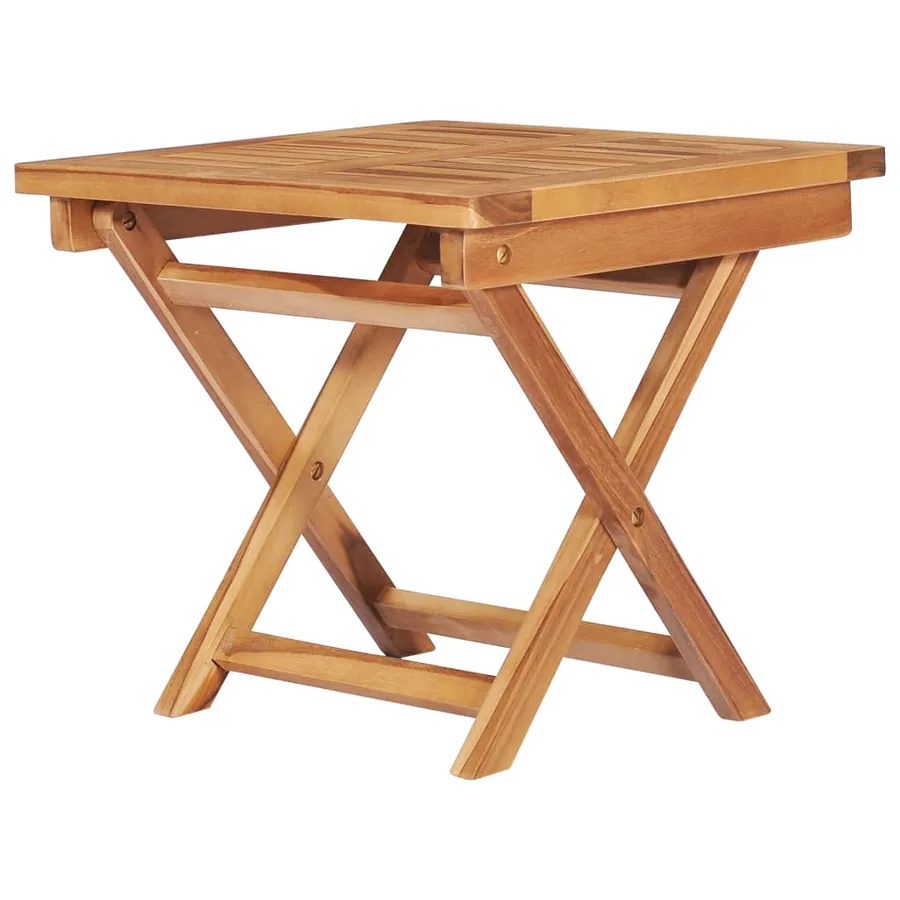 Chaise longue avec table et coussin Bois de teck solide - 5