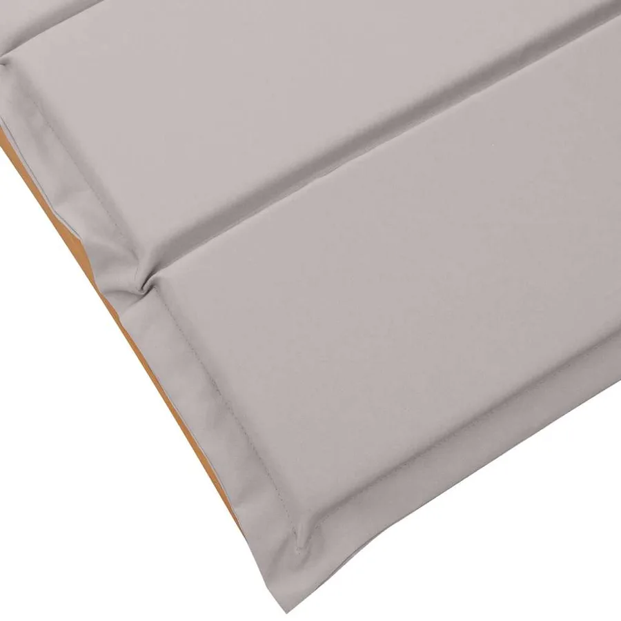 Transat avec coussin 2 pcs Taupe Bois d'Acacia Massif - 9