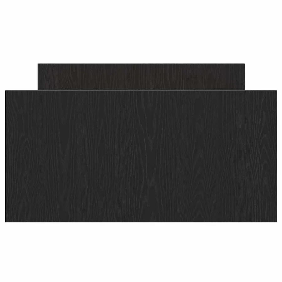 Cadre de lit Chêne noir 193 x 93 x 50 cm Bois d'ingénierie - 6
