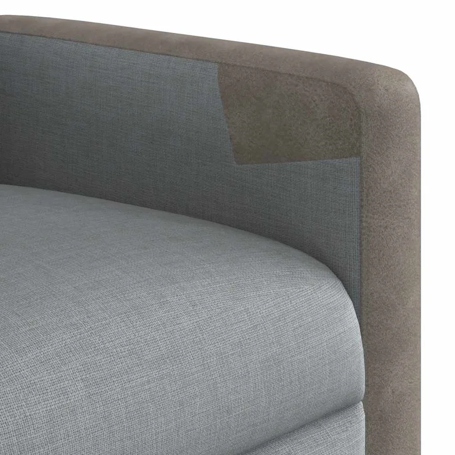 Fauteuil inclinable électrique Gris clair Tissu - 11