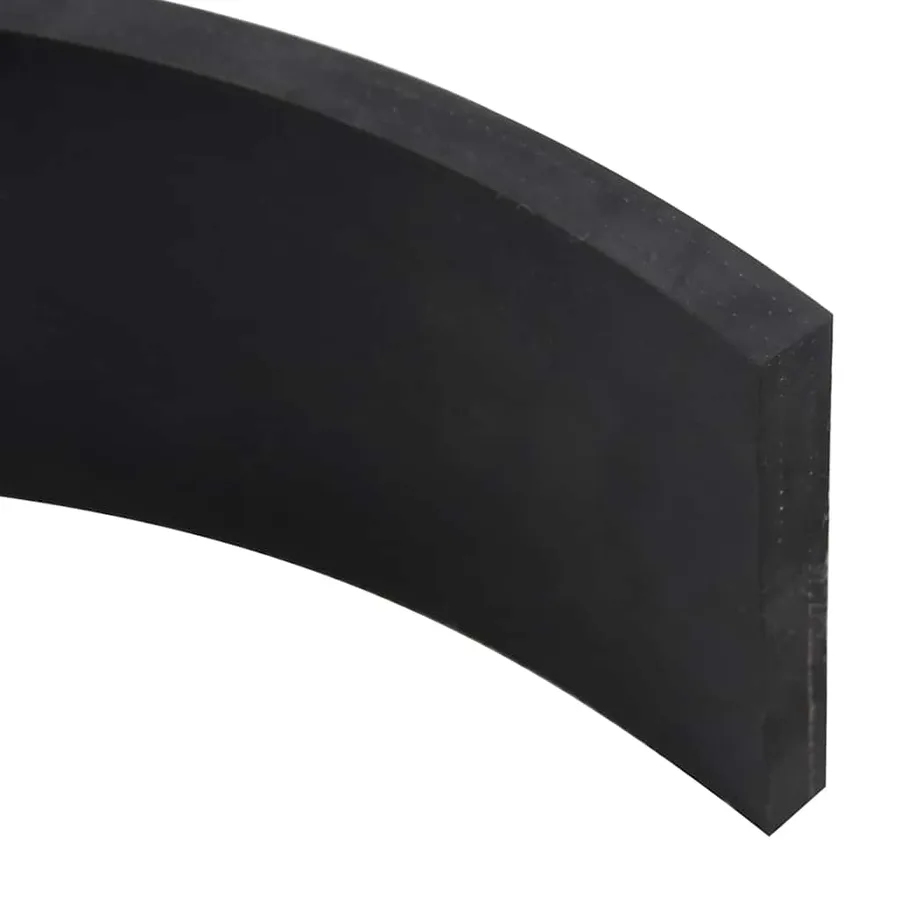 Bordure en caoutchouc de chasse-neige noir 120x8x1 cm - 4