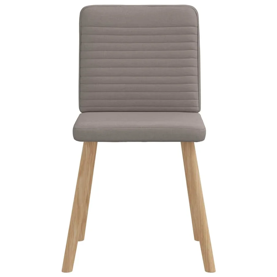 Chaises à manger lot de 6 taupe tissu - 4
