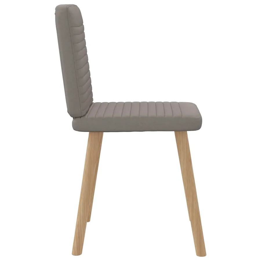 Chaises à manger lot de 6 taupe tissu - 5