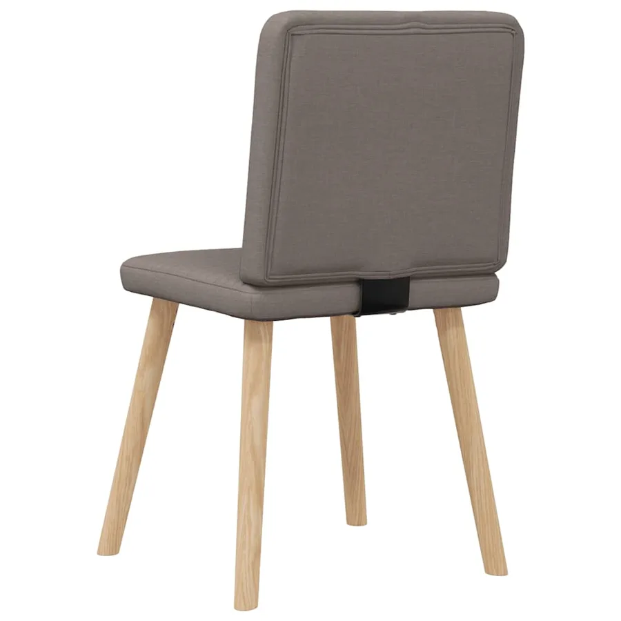 Chaises à manger lot de 6 taupe tissu - 6