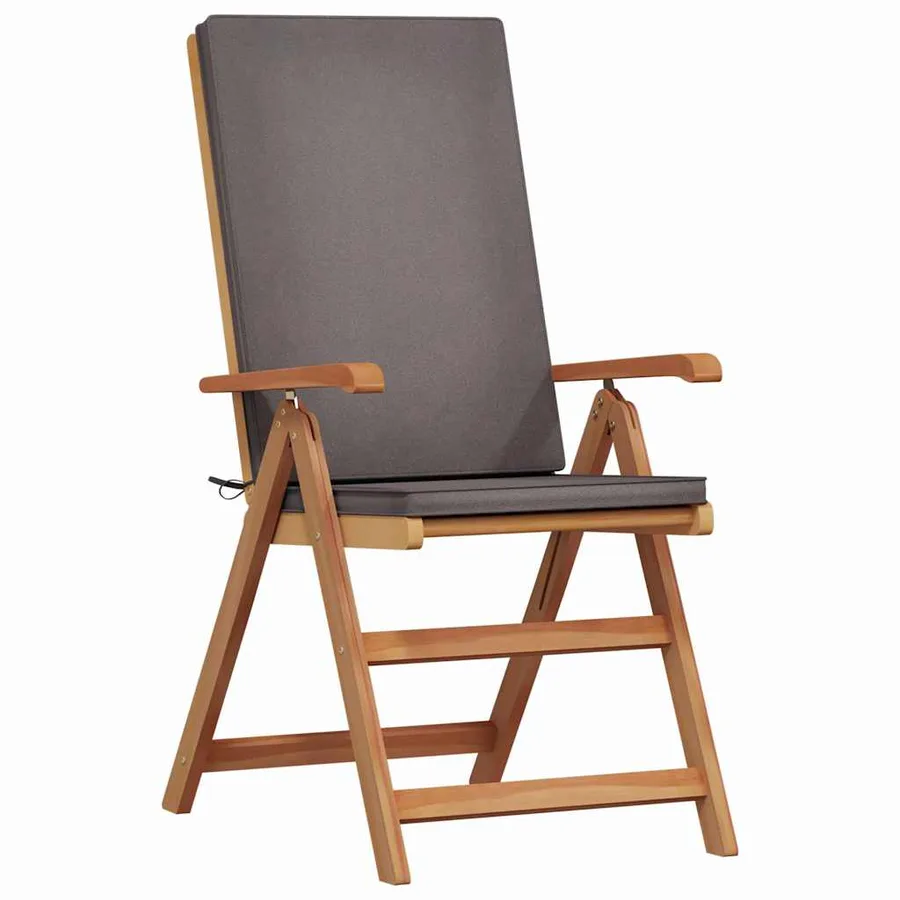 Chaise de jardin 8 pcs Marron et gris 57 x 71,5 x 104 cm - 4
