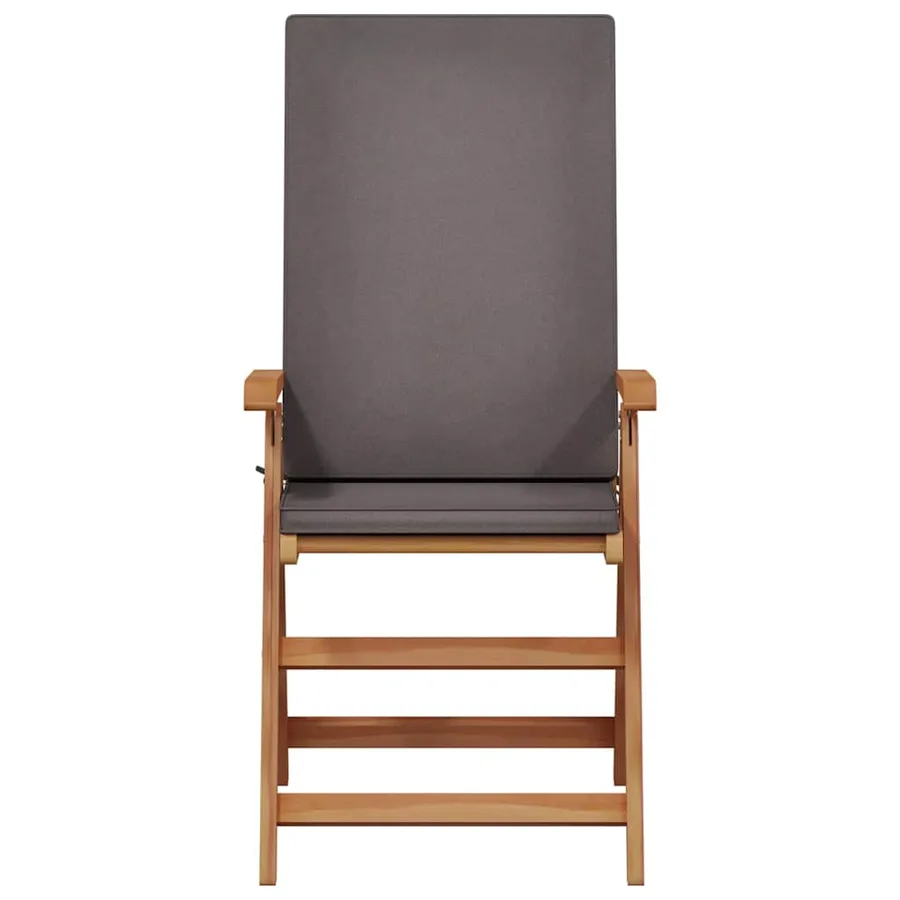 Chaise de jardin 8 pcs Marron et gris 57 x 71,5 x 104 cm - 5