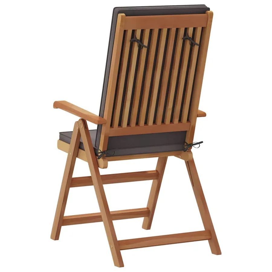 Chaise de jardin 8 pcs Marron et gris 57 x 71,5 x 104 cm - 7