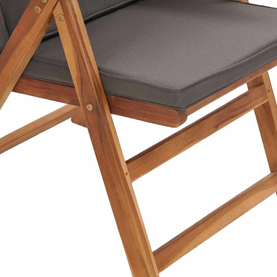 Chaise de jardin 8 pcs Marron et gris 57 x 71,5 x 104 cm - 8