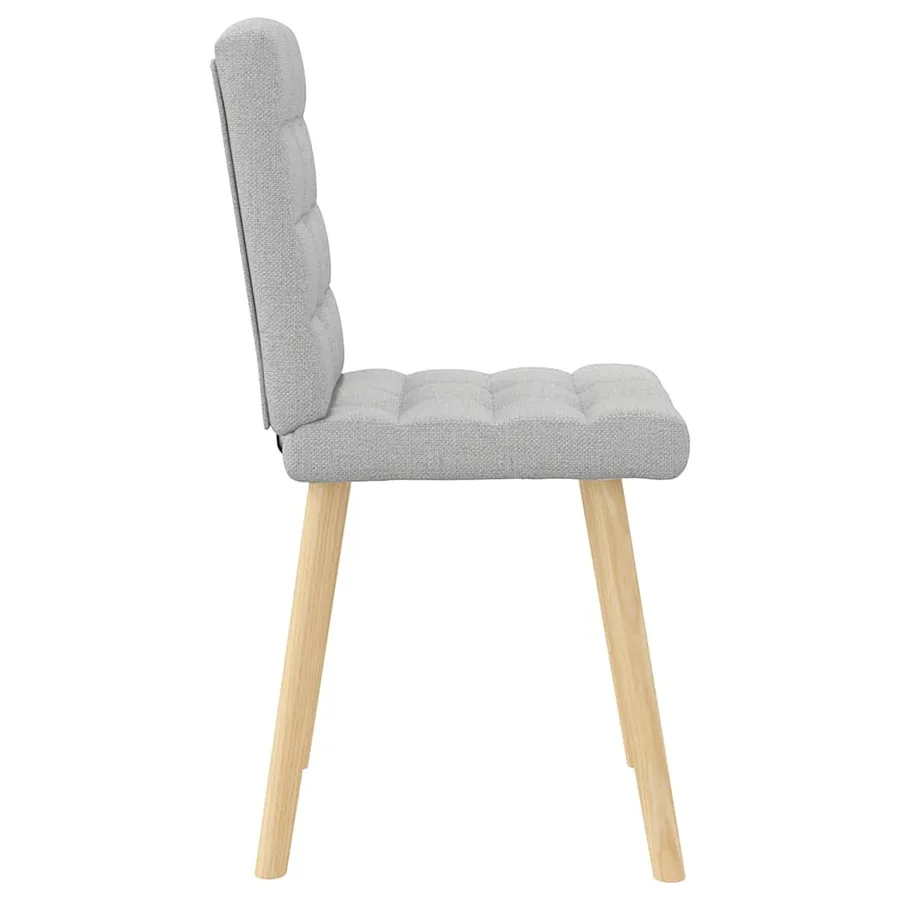 Chaises à manger lot de 2 gris nuage tissu - 5