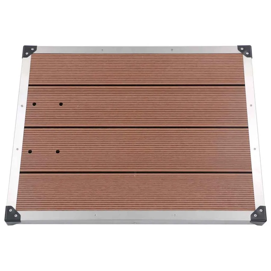 Garden Shower with Base Brown 220 cm Stainless Steel - 13