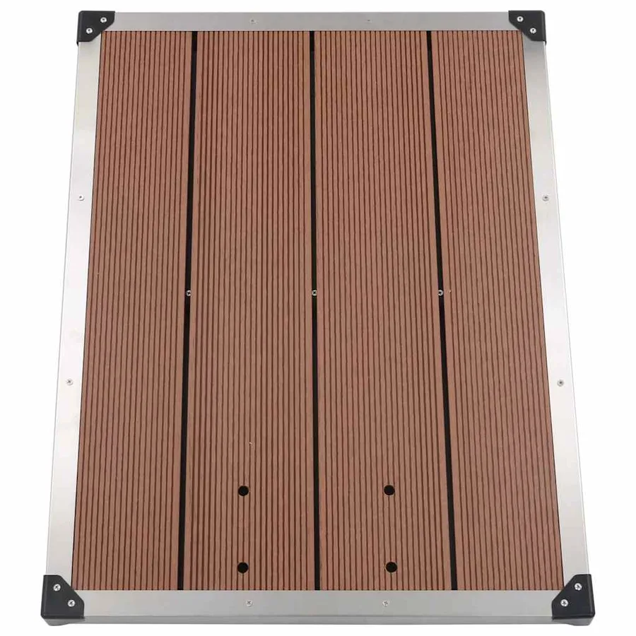 Garden Shower with Base Brown 220 cm Stainless Steel - 14