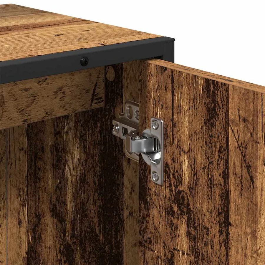 Ensemble de mobilier de salle de bain avec porte 2 pcs Marron - 10