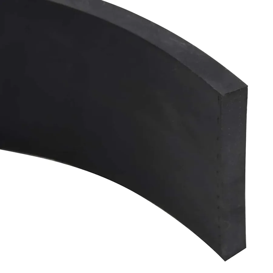 Bordure en caoutchouc de chasse-neige noir 180x8x1 cm - 4