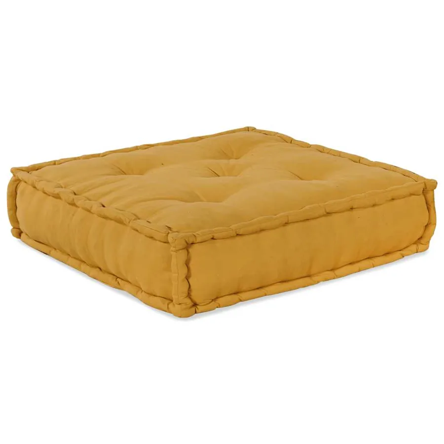 Canapé modulaire jaune 70x70x54 tissu - 6