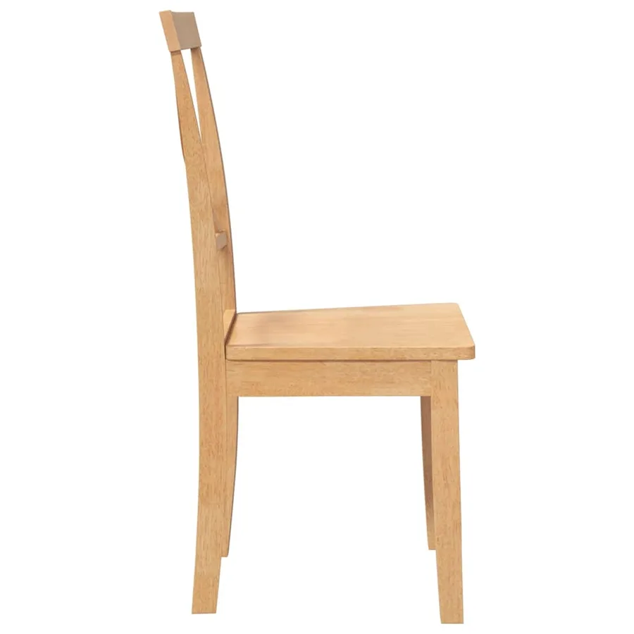 Chaises à manger 2 pcs bois massif caoutchouc - 6