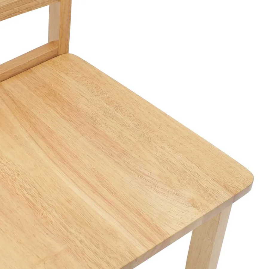 Chaises à manger 2 pcs bois massif caoutchouc - 8