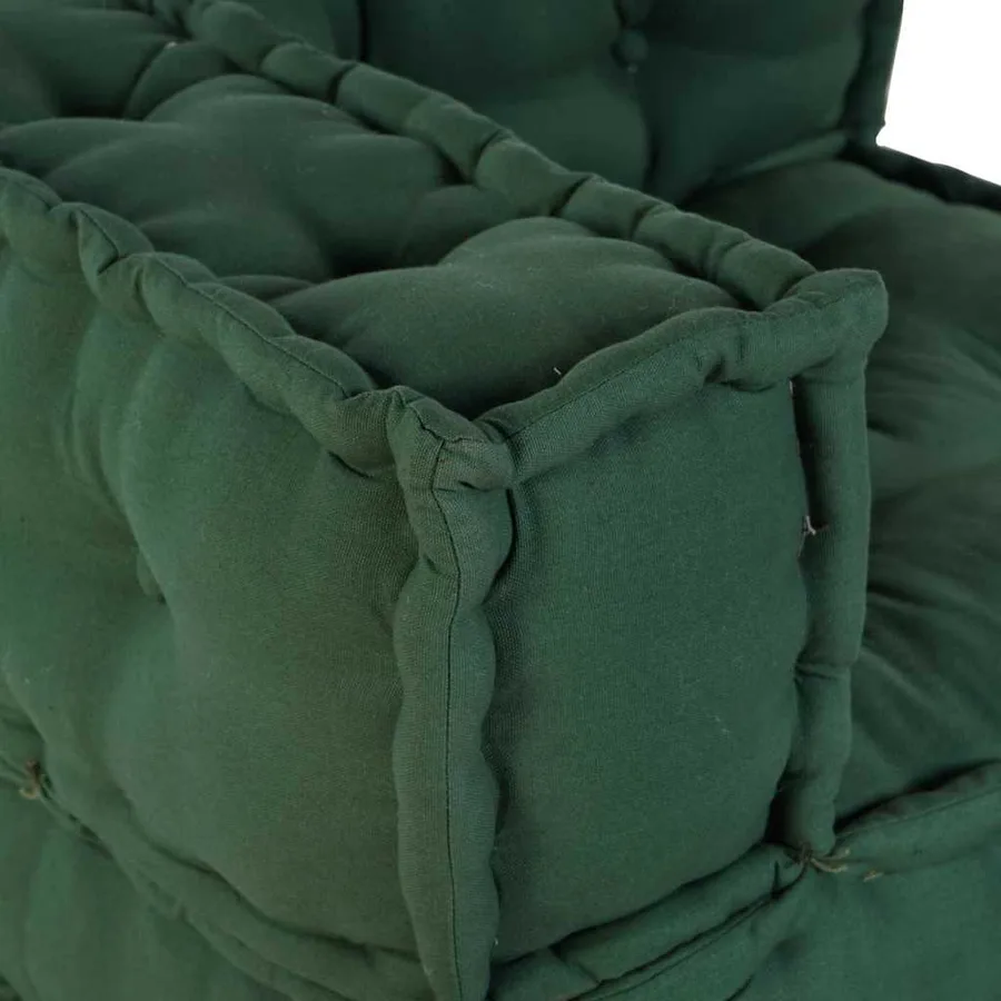 Unité de canapé modulaire 4 pcs Vert Tissu - 11