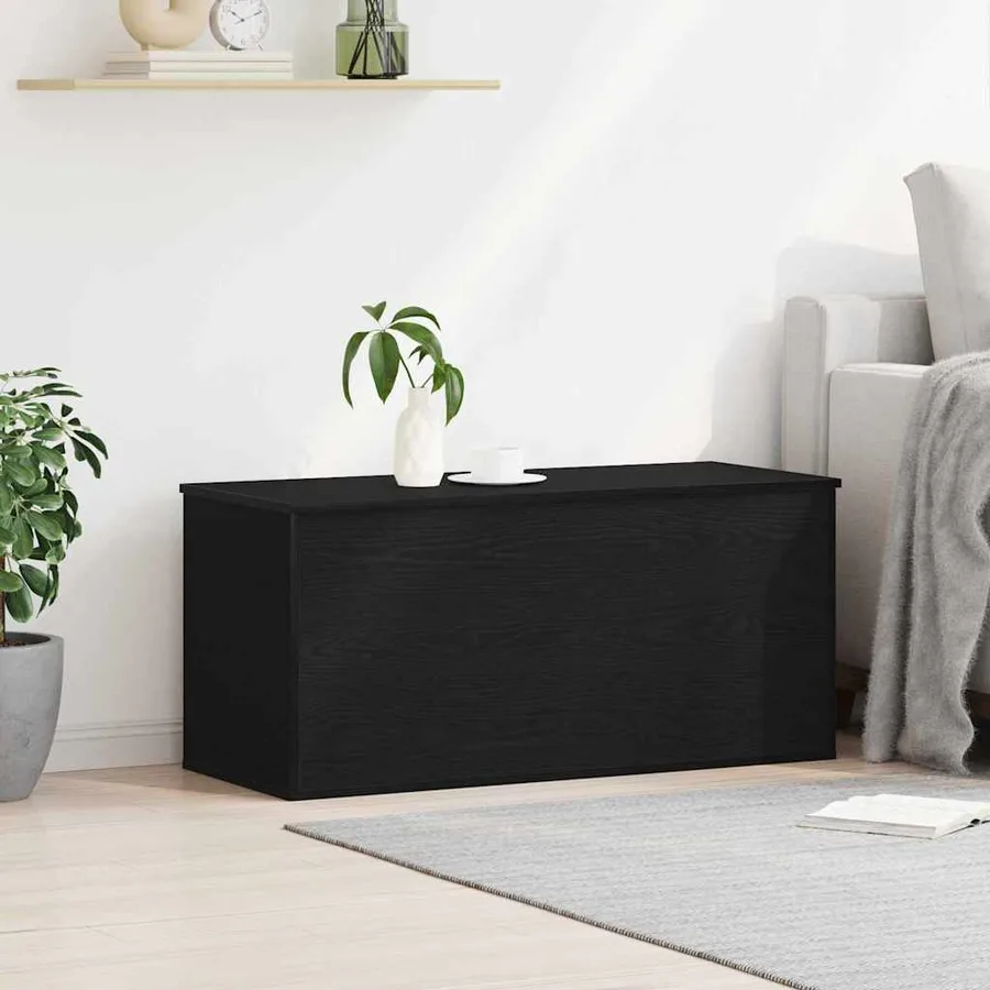 Boîte de Rangement avec stockage Chêne noir 100 x 42 x 46 cm - 4