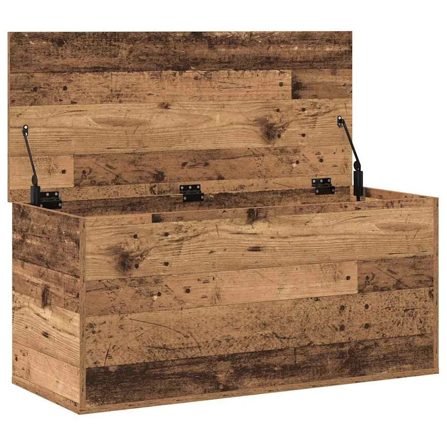 Boîte de Rangement avec stockage Bois ancien 100 x 42 x 46 cm - 5