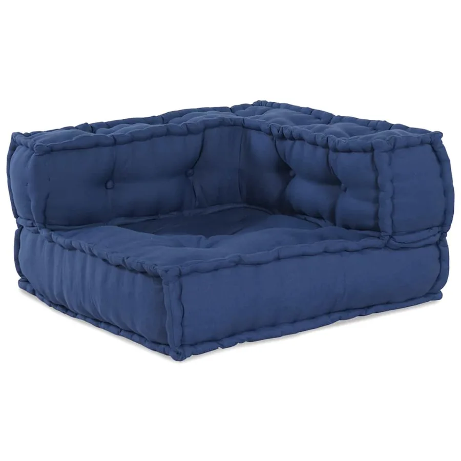 Unité de canapé modulaire 3 pcs Indigo 140 x 70 x 36 cm Tissu - 4