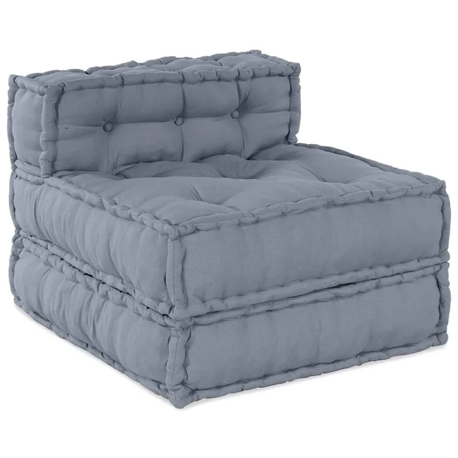 Unité de canapé modulaire Gris 70 x 70 x 56 cm Tissu - 2