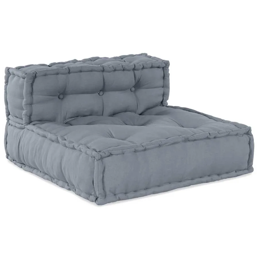 Unité de canapé modulaire 3 pcs Gris Tissu - 3