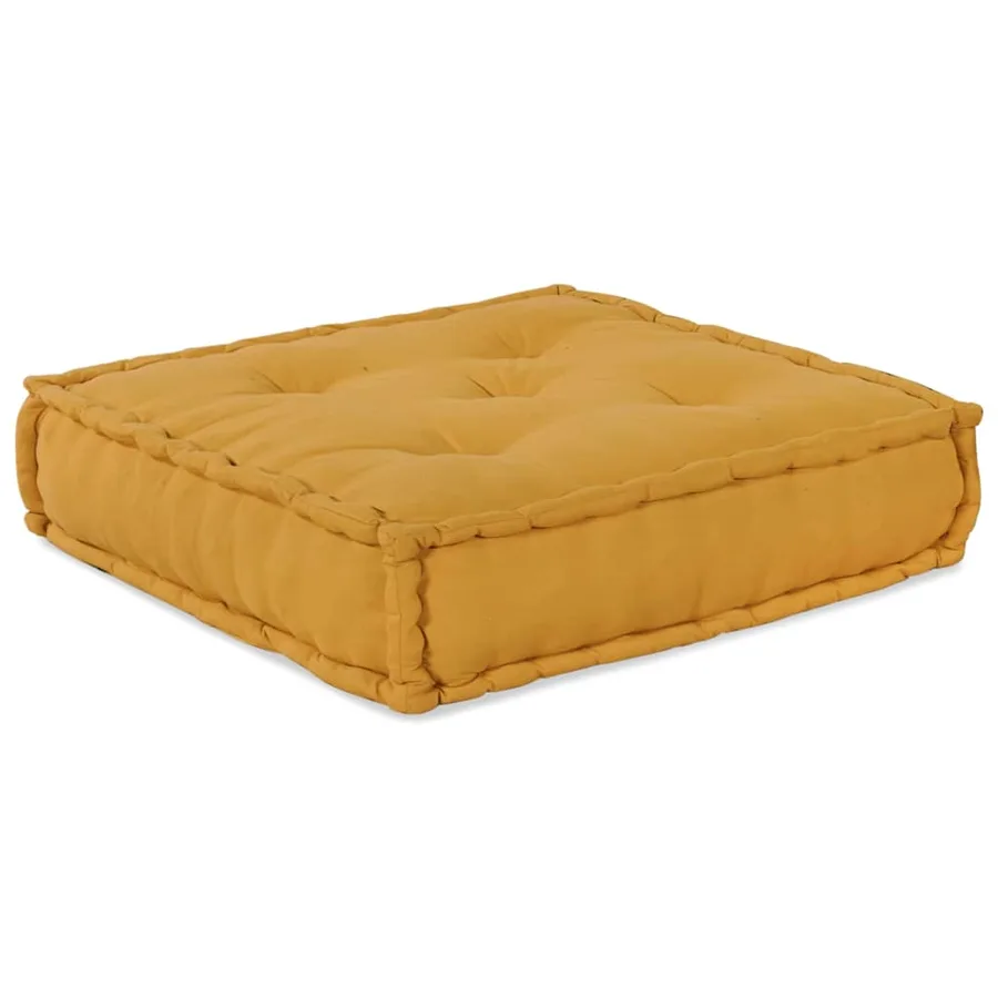 Unité de canapé modulaire 4 pcs Jaune Tissu - 2