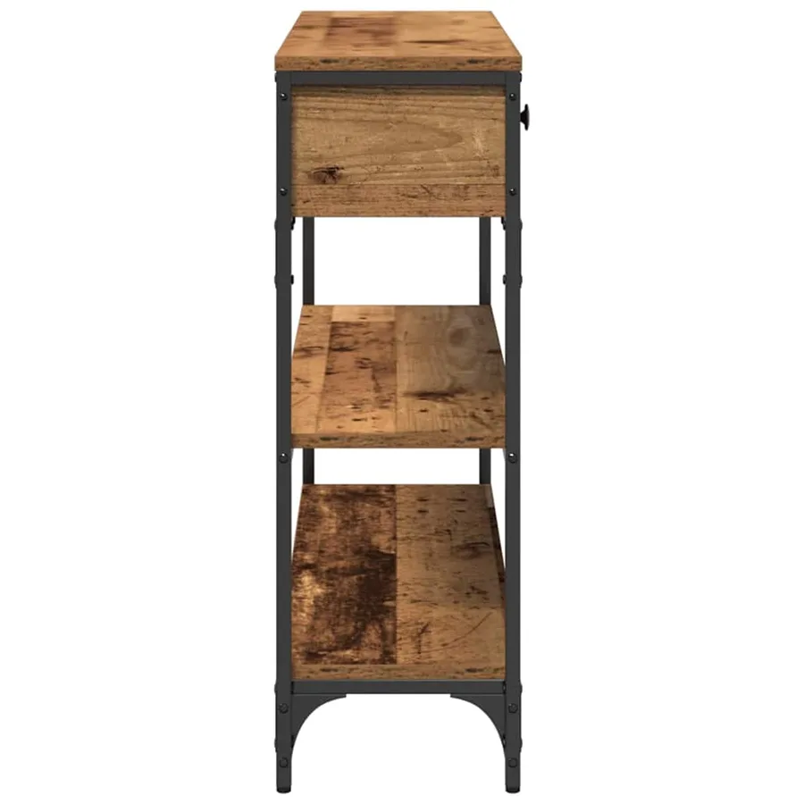 Table console Bois ancien 100 x 25 x 75 cm Bois d'ingénierie - 7