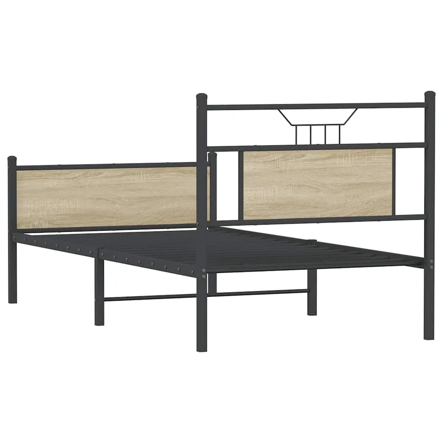 Cadre de lit sans matelas chêne sonoma 80x200 cm - 8
