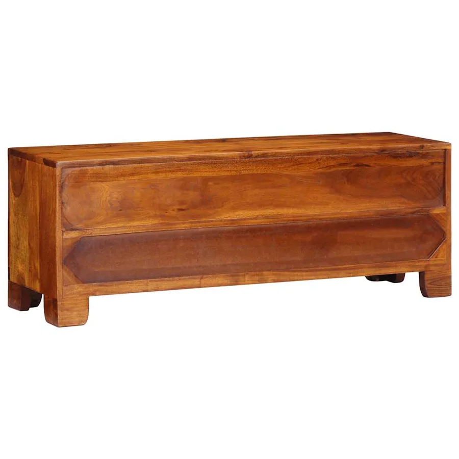 Meuble TV multicolore 110x30x40 bois d'acacia massif - 7